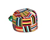 Up-cycled Colorful African Bean Bag