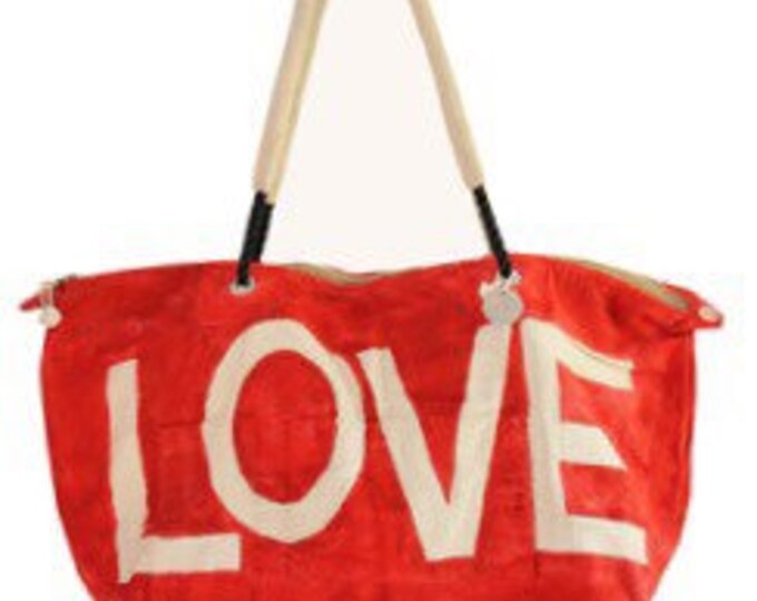 Ali Lamu Large Weekend Bag Love Red
