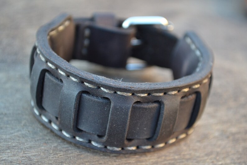 Leather Bracelet-men bracelet-handmade dark brown | Etsy