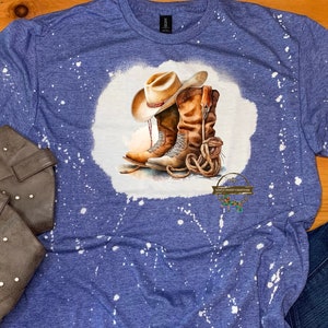Cowboy boot t-shirt, Cowgirl shirt, western Shirt, rodeo shirt, Sublimated Shirt, Western Shirt, Comfy, Clothes, Soft