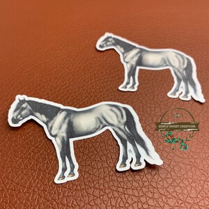 Schönes Pferd, Pferd Aufkleber, graues Pferd, Laptop Aufkleber, Pony Aufkleber, niedliches Pferd Aufkleber, Pferd Aufkleber, Pferdekunst, Original Kunstwerk