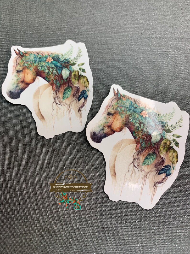 Horse Sticker Boho Horse Laptop Sticker Pony Stickers Cute Etsy