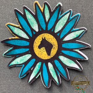 Sonnenblumen Aufkleber, schönes Pferd, Pferdeaufkleber, Sonnenblumenpferd, Laptop Aufkleber, Pony Aufkleber, Pferde Aufkleber, Pferdekunst, Western Aufkleber