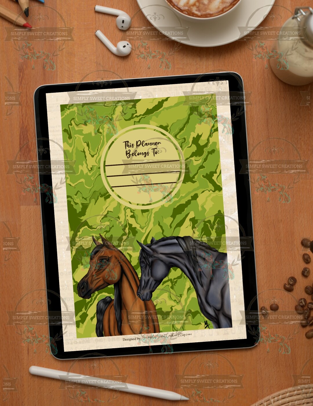 Horse Planner / Printable Planner / Digital Planner / Arabian Horse ...
