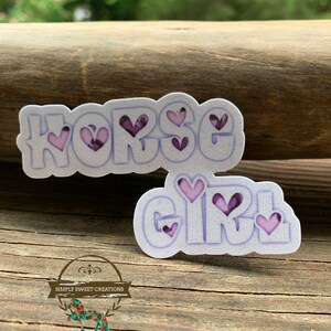 Horse Girl, Horse Sticker, Horse Lover, Laptop Sticker, Pony Stickers, Cute Horse Sticker, Horse Decal, Horse Art, Original Artwork