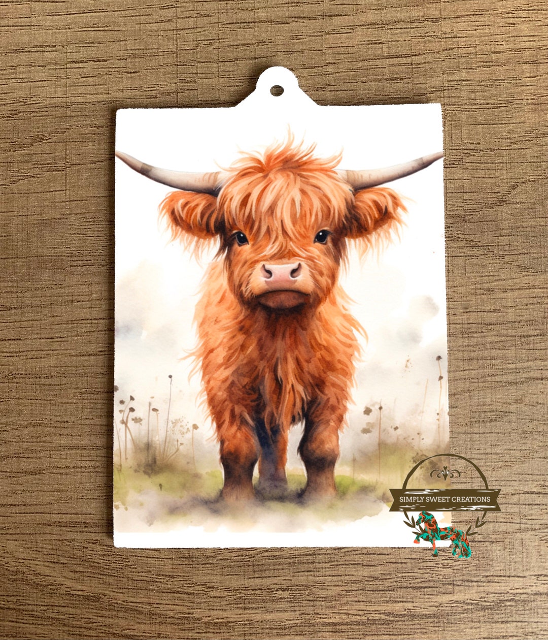Highland Cow Car Air Freshener, Cow Air Freshener, Car Accessories