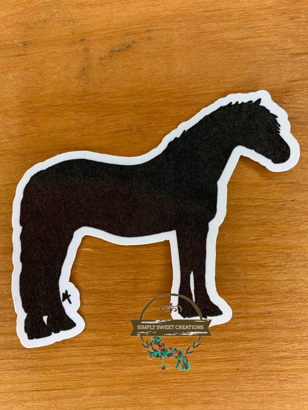 Beautiful Horse, Horse Sticker, Black Horse, Laptop Sticker, Pony