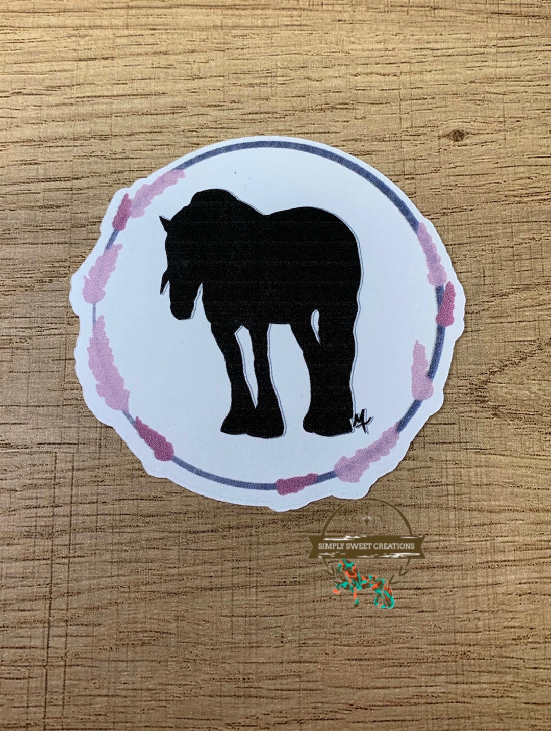 Beautiful Horse, Horse Sticker, Black Horse, Laptop Sticker, Pony