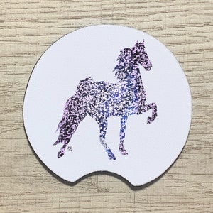 Horse Car Coasters, Cup Holders, Car Accessories, Vehicle Coasters, Car Cup Holder Coasters, Horse Lover Gift, Gift Set, Horse Art