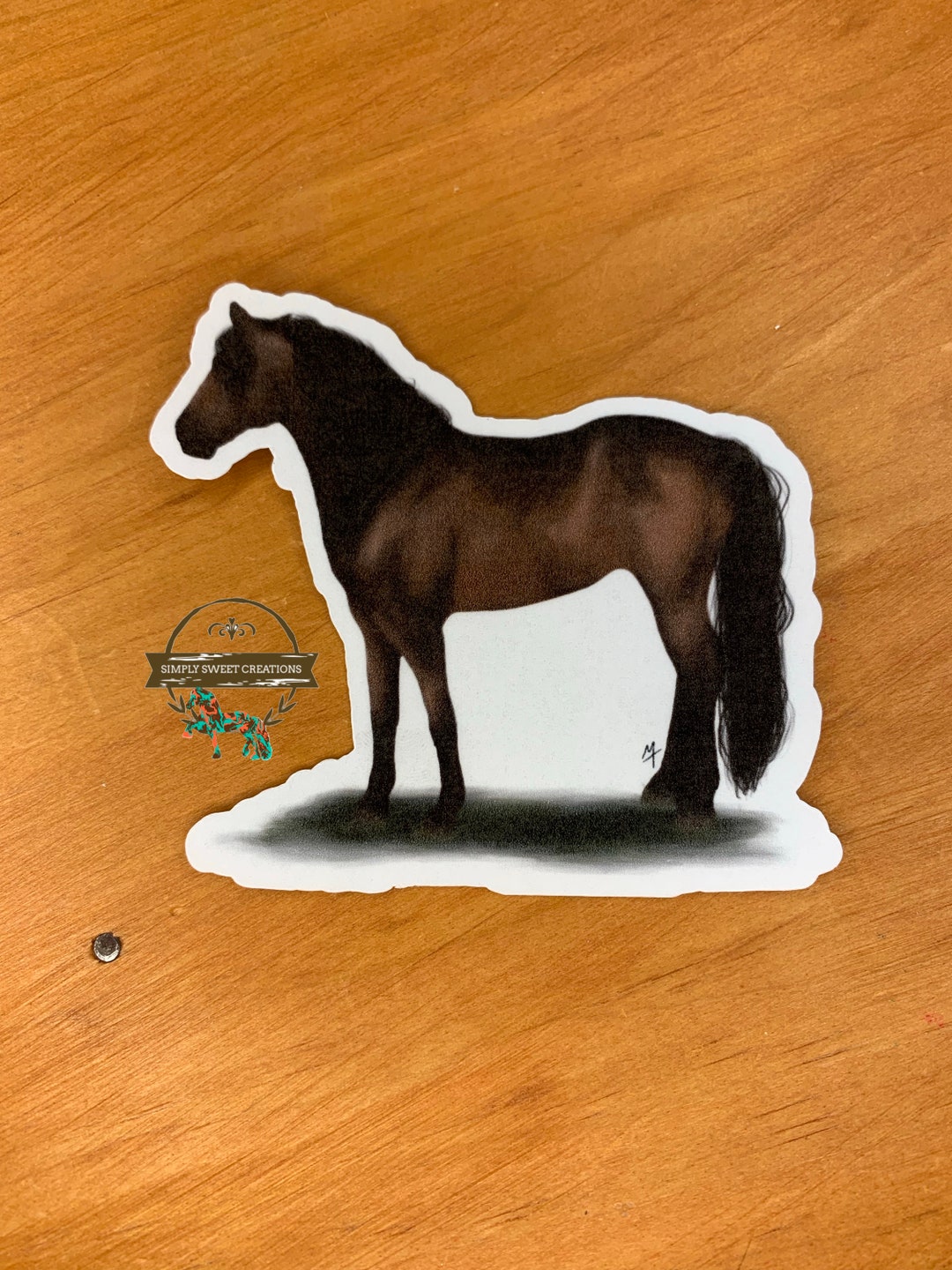 Horse Sticker, Bay Horse, Laptop Sticker, Pony Stickers, Cute Horse