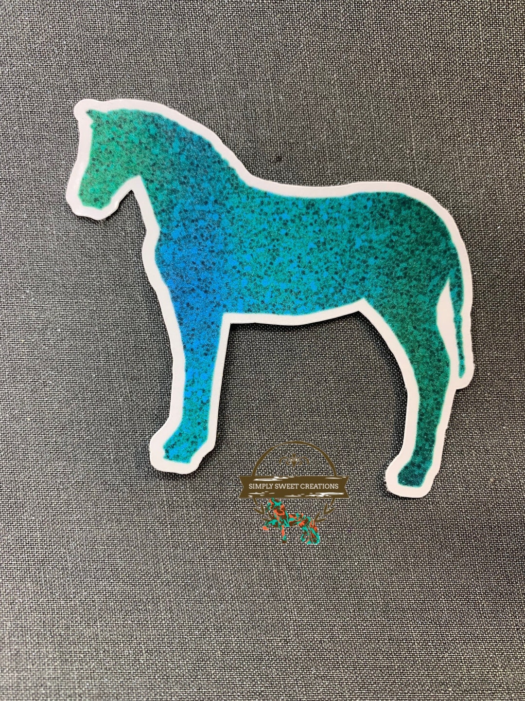 Glitter Horse, Horse Sticker, Horse, Laptop Sticker, Pony Stickers