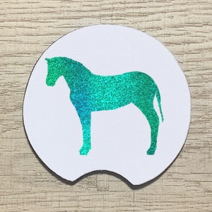Horse Car Coasters, Cup Holders, Car Accessories, Vehicle Coasters, Car Cup Holder Coasters, Horse Lover Gift, Gift Set, Horse Art