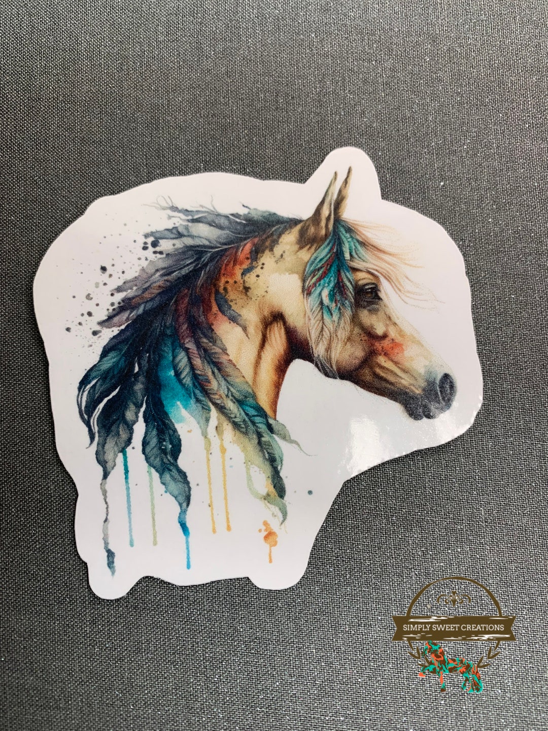 Horse Sticker, Boho Horse, Laptop Sticker, Pony Stickers, Cute Horse