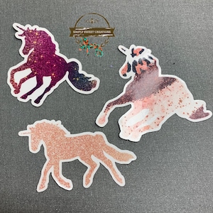 Einhorn, Einhorn Aufkleber, Pferd Aufkleber, Glitzer Einhorn, Laptop Aufkleber, Pferde Aufkleber, niedliches Pferd Aufkleber, Einhorn Aufkleber, Glitzer