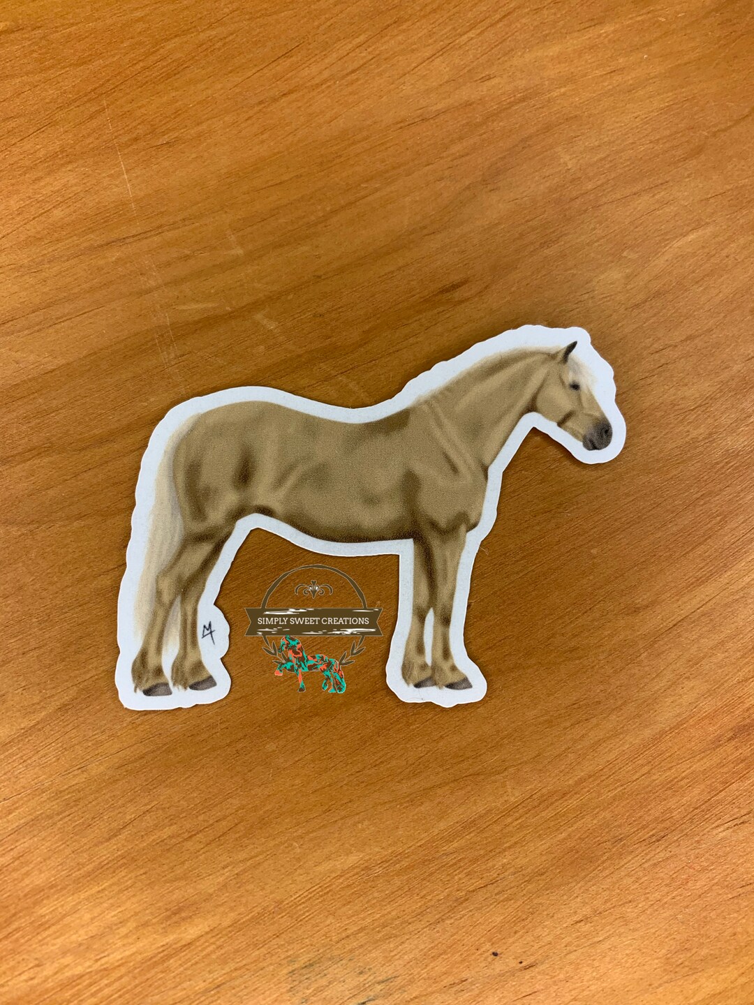 Beautiful Horse, Horse Sticker, Palomino Horse, Laptop Sticker, Pony
