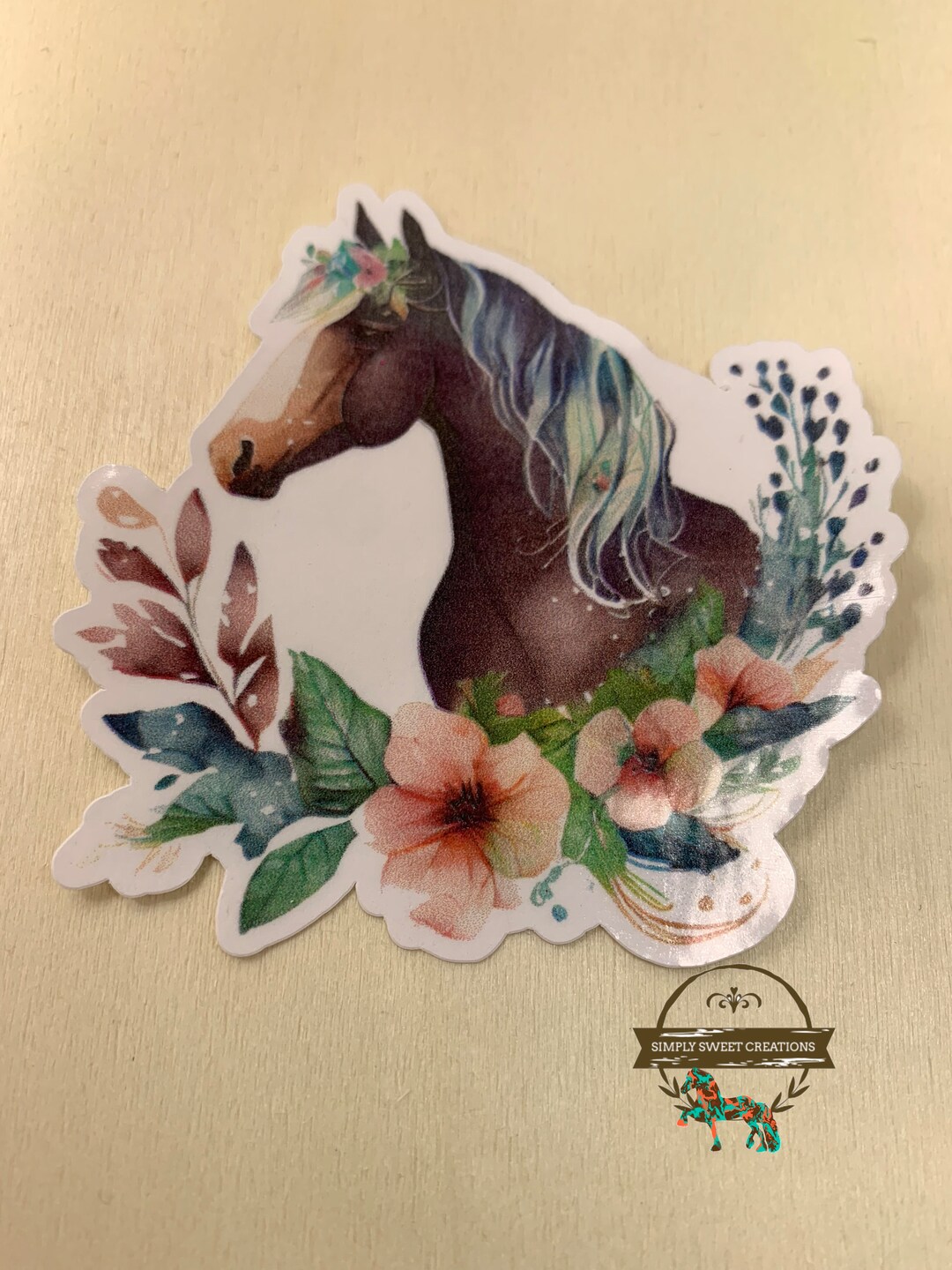 Horse Sticker, Boho Horse, Laptop Sticker, Pony Stickers, Cute Horse