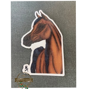 Arabian Horse, Horse Sticker, Horse, Laptop Sticker, Pony Stickers, Cute Horse Sticker, Horse Decal, Horse Art, Original Artwork