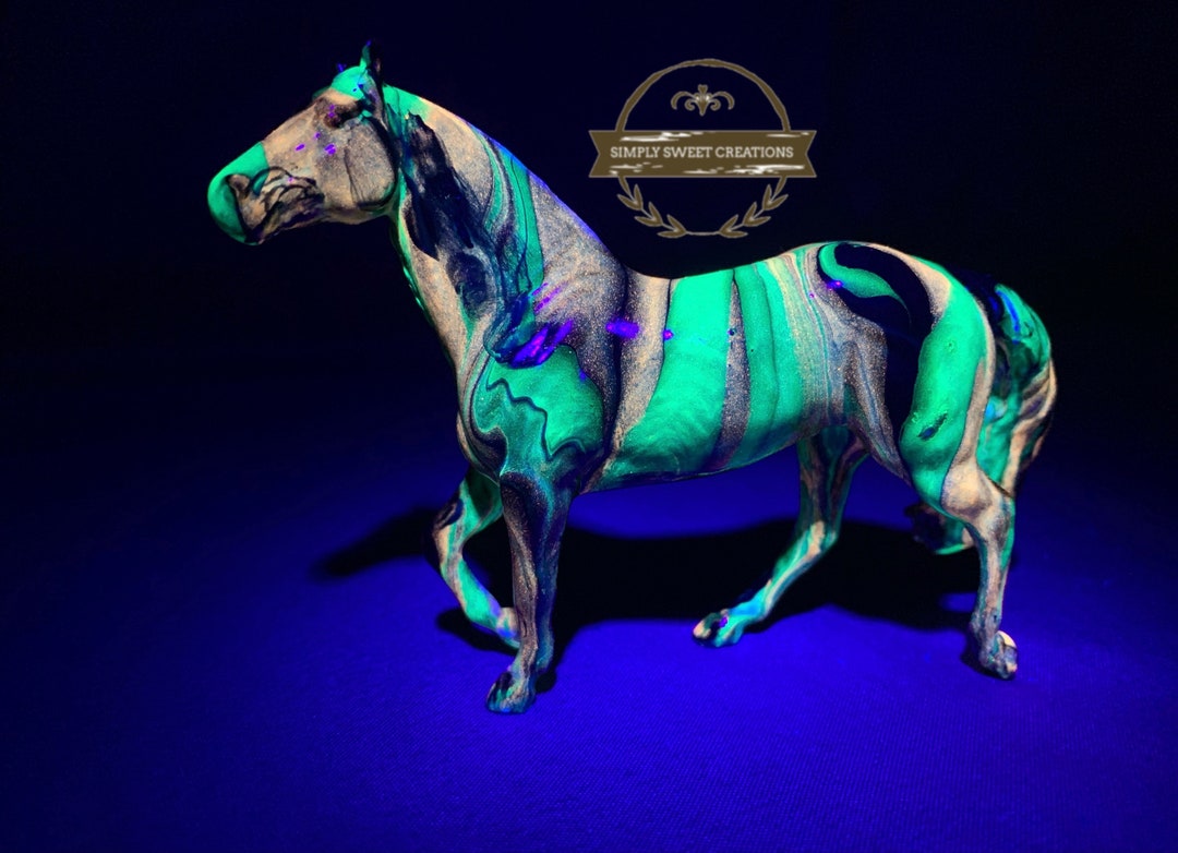 Glow in the Dark Breyer Stablemate Model Horse Blacklight Etsy