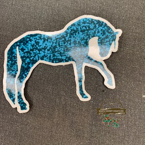 Glitzer Pferd, Pferd Aufkleber, Pferd, Laptop Aufkleber, Pony Aufkleber, niedliches Pferd Aufkleber, Pferd Aufkleber, Pferdekunst, Original Kunstwerk