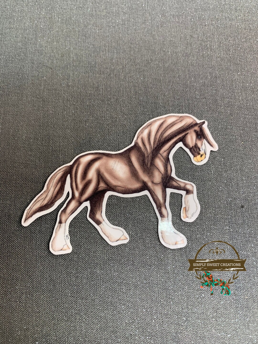 Beautiful Horse, Horse Sticker, Grey Horse, Laptop Sticker, Pony