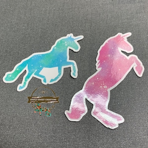 Einhorn, Einhorn Aufkleber, Aquarell Einhorn, Laptop Aufkleber, Pferdeaufkleber, niedliches Pferd Aufkleber, Einhorn Aufkleber, Schließfach