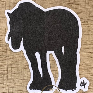 Schönes Pferd, Pferd Aufkleber, schwarzes Pferd, Laptop Aufkleber, Pony Aufkleber, süßes Pferd Aufkleber, Pferde Aufkleber, Pferdekunst, Original Kunstwerk