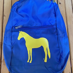 Horse Back Pack, Horse Lover, Horse Gifts, Back Pack, Horse Art, Horse Bag, School Supplies, Horse Gift, Pony Bag, Pony Back Pack,