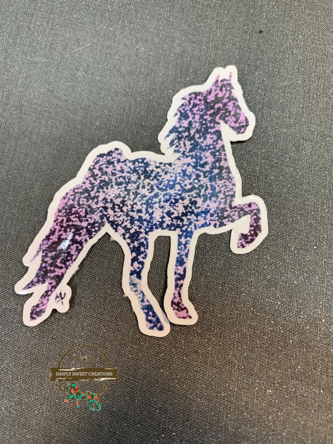 Glitter Horse, Horse Sticker, Horse, Laptop Sticker, Pony Stickers