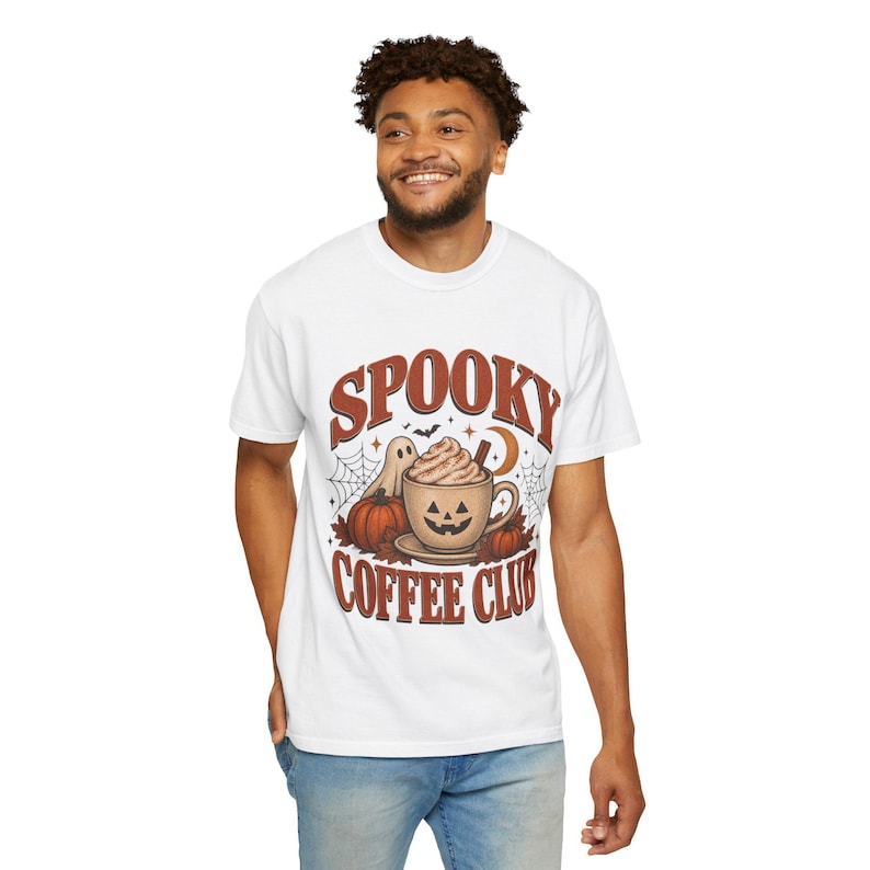 Spooky Book Club T-shirt, Vintage Ghost Reading Shirt, Herfstcadeau voor lezers afbeelding 12