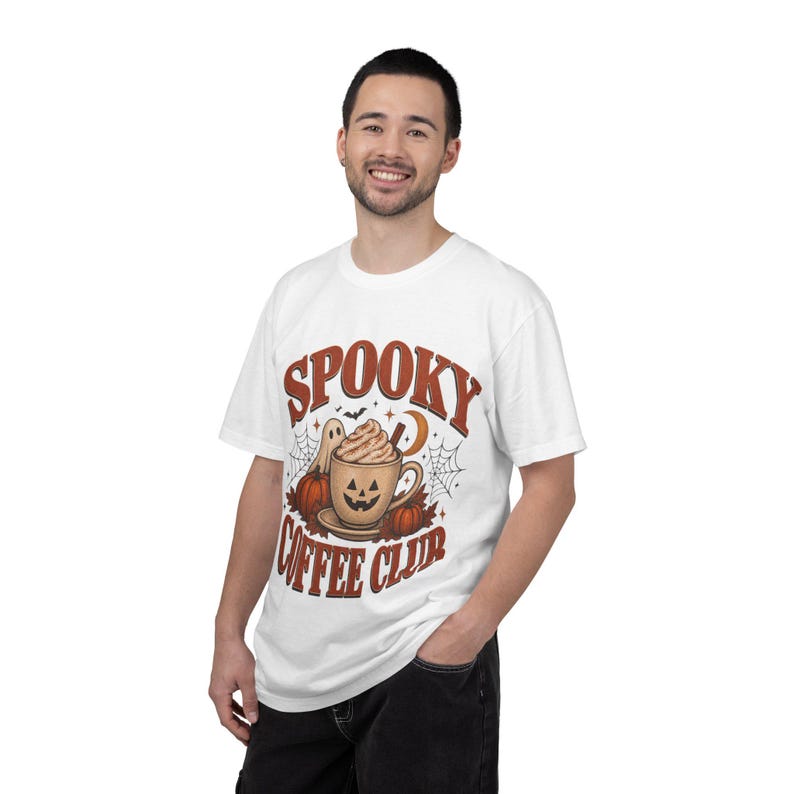 Spooky Book Club T-shirt, Vintage Ghost Reading Shirt, Herfstcadeau voor lezers afbeelding 7