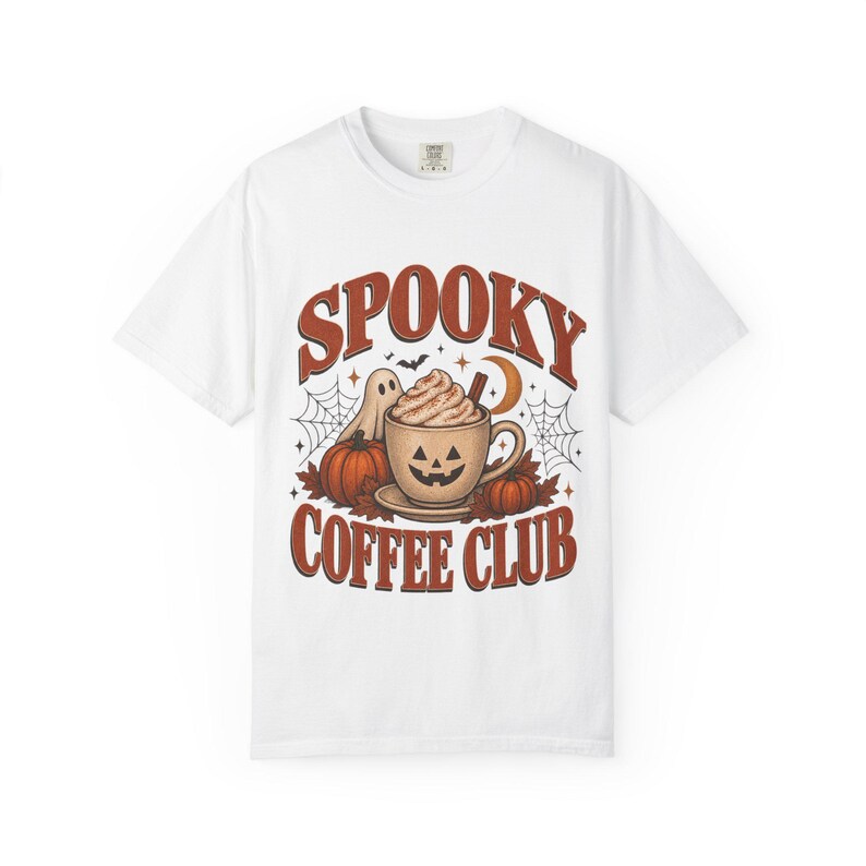 Spooky Book Club T-shirt, Vintage Ghost Reading Shirt, Herfstcadeau voor lezers afbeelding 2