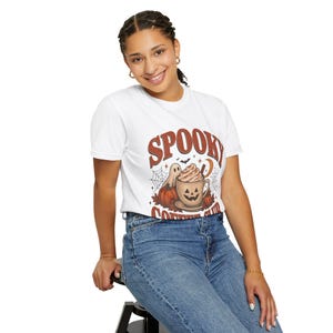 Spooky Book Club T-shirt, Vintage Ghost Reading Shirt, Herfstcadeau voor lezers afbeelding 9