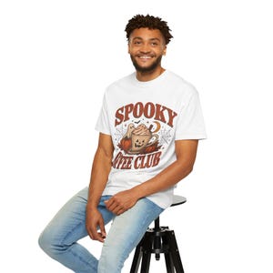 Spooky Book Club T-shirt, Vintage Ghost Reading Shirt, Herfstcadeau voor lezers afbeelding 10