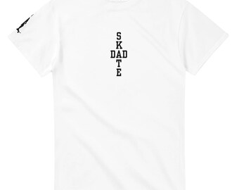 Camiseta blanca con calavera "Safety First" para skaters