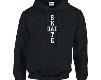 Sudadera con capucha unisex clásica SKATE-DAD / Gildan® 18500 Negra