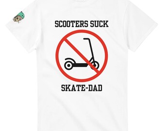 Camiseta blanca "Scooters SUCK"