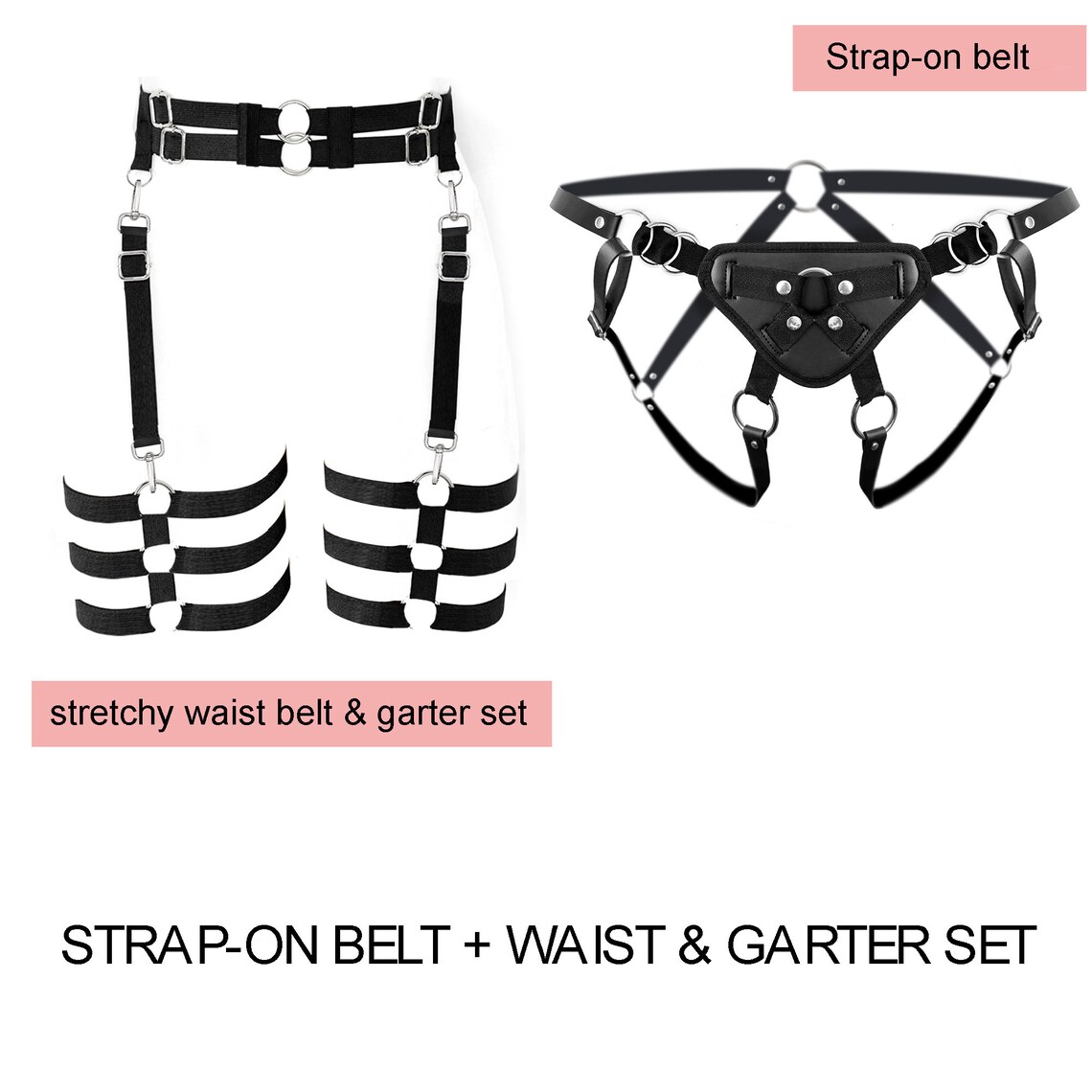 US Size 230 8XL Plus Size Strapon Belt, Garters, Thigh Belt, Bondage