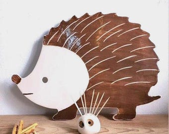 Handmade Ceramic Cheese Board , Hedgehog Kitchen Decor , Gift for Cheese Lover