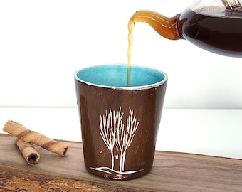 Handmade Pottery Mug , Gift for Mom