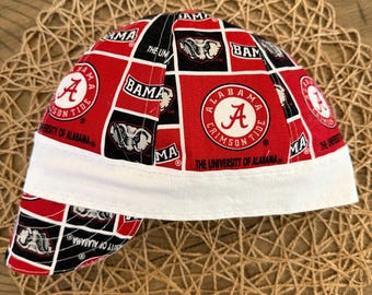 Alabama Welding Cap | Crimson Tide Welding Hat | Handmade Welder Cap | Alabama football gift