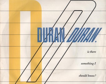 DURAN DURAN Is There Something I Should Know 1983 Uk Issue Original 7" 45rpm Vinyl Single Record New Romantic Pop 80s EMI5371