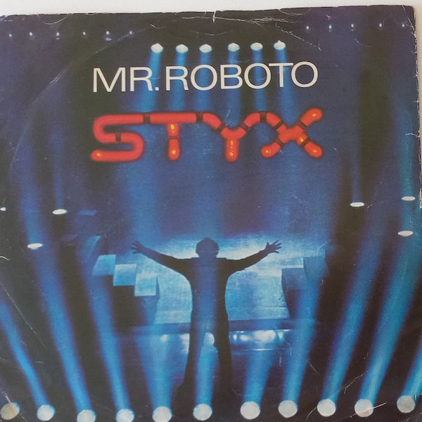 STYX Mr Roboto 1983 Portugal Issue Rare Original 7" 45rpm Vinyl Single Record Pop Rock 80s AMS9258