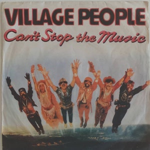 VILLAGE PEOPLE Can&#39;t Stop the Music 1980 Portugal Pressing Original Rare 7&quot; 45 rpm Vinyl Single Record IM10220