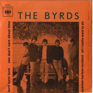 The BYRDS Turn! Turn! Turn! EP 1966 Portugal Very Rare 7&quot; 45 rpm Vinyl Single Record CBS6264