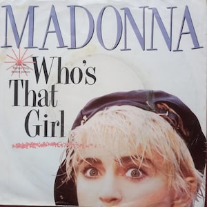 MADONNA Who&#39;s That Girl 1987 Portugal Issue Original Rare 7&quot; 45 rpm Vinyl Single Record 1591817