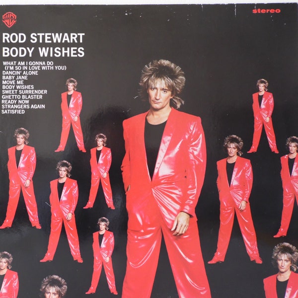 ROD STEWART Body Wishes 1983 German Issue Original Vinyl Lp Album  33rpm Record Rock Pop 80s 92-3877-1