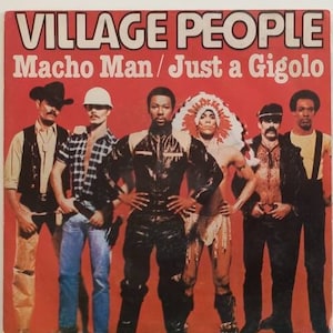VILLAGE PEOPLE Macho Man 1978 Portugal Original Rare 7&quot; 45 rpm Vinyl Single Record IM10213