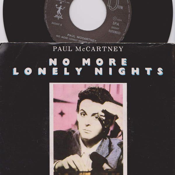 PAUL MCCARTNEY No More Lonely Nights 1984 Portuguese Issue Original 7" 45 rpm Vinyl Single Record 2003497