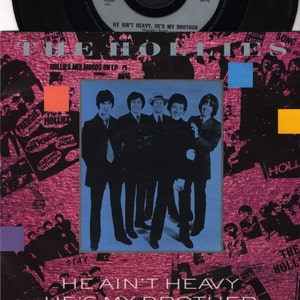 THE HOLLIES He Ain&#39;t Heavy He&#39;s My Brother 1988 Uk Issue Original 7&quot; 45 rpm Vinyl Single Record EM74