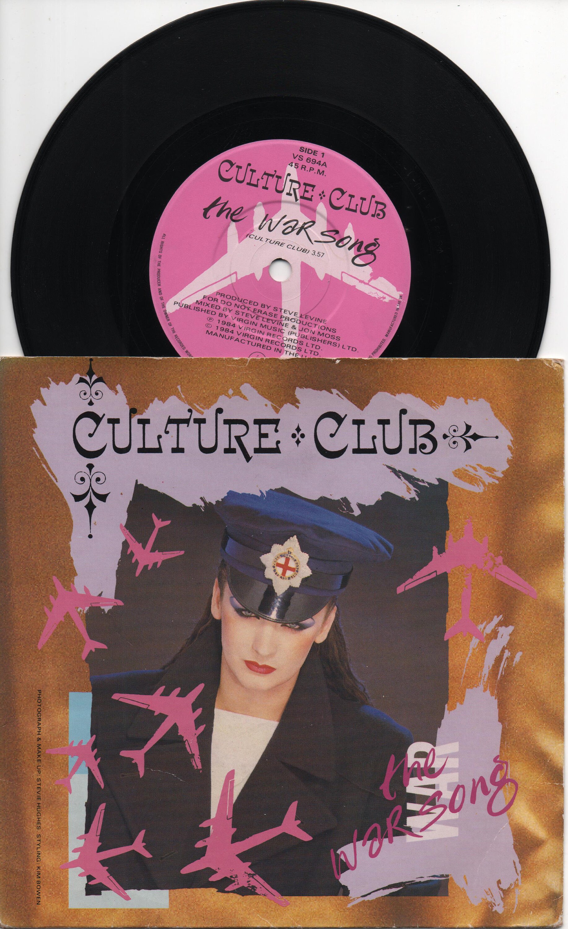 CULTURE CLUB the War Song 1984 UK Issue Original 7 45 - Etsy UK